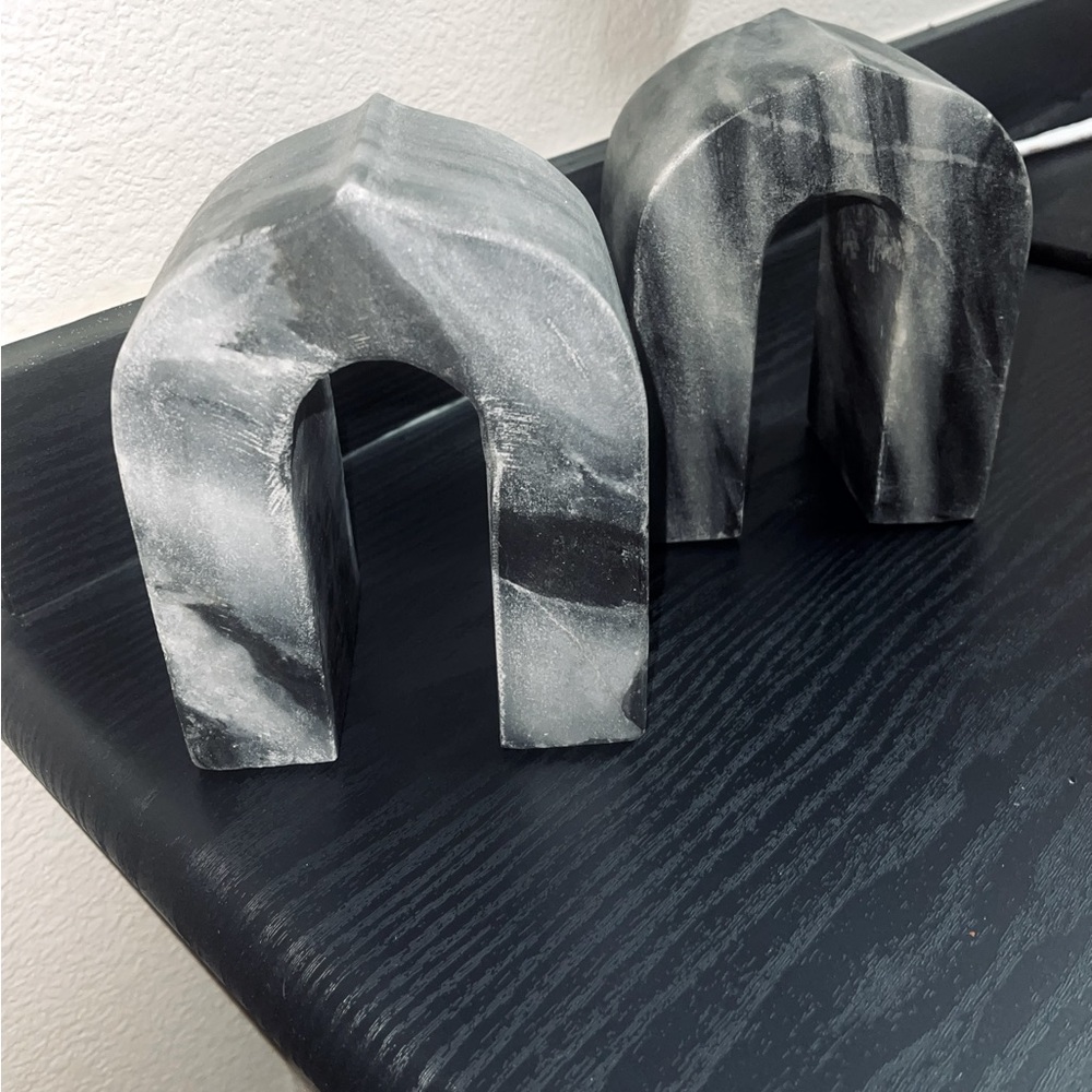 Gray Marble Arch Set Of 2